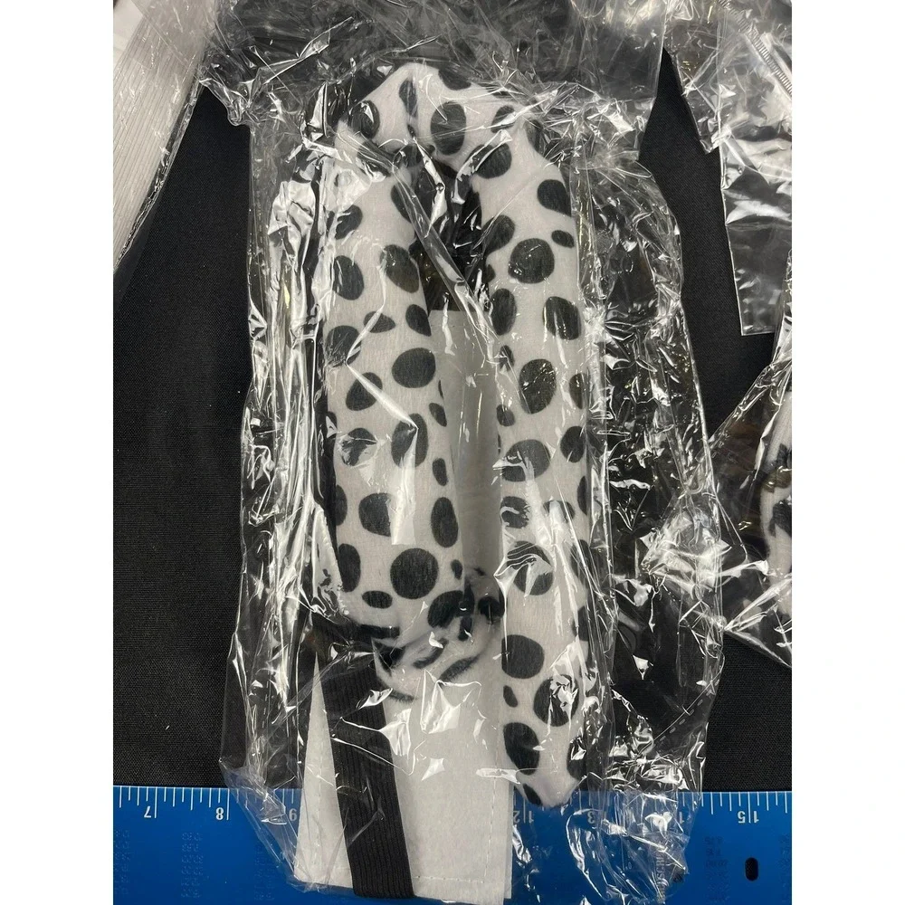 Set of 10 Dalmatian Dog Costume Accessory Set‎ Headband Tail Choker Tulle DIY